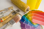 Tools of the trade, house painter, painting contractor